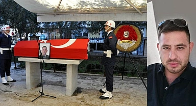 Deprem şehidine son görev