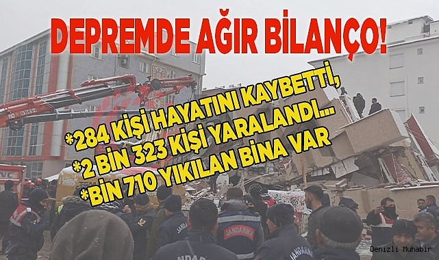 Depremde ağır bilanço!