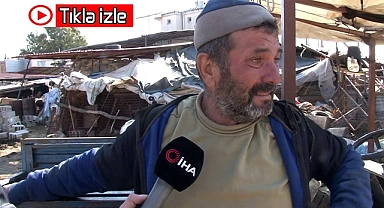 Depremde hayvanları telef oldu, o anları gözyaşları içinde anlattı