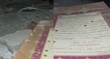 Enkaz altında Kur'an-ı Kerim okudu