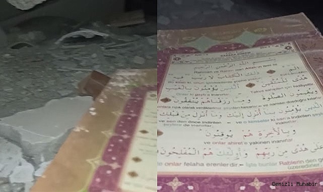 Enkaz altında Kur'an-ı Kerim okudu