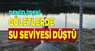 Göletlerdeki su seviyesi düştü
