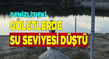 Göletlerdeki su seviyesi düştü