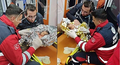 Hatay'da 90 saat sonra 10 günlük yağız bebek ve annesi enkazdan sağ çıkartıldı
