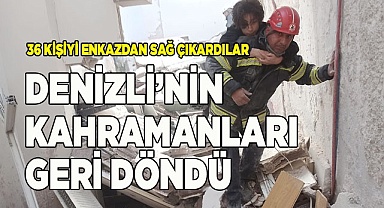 Kahraman arama-kurtarma ekipleri deprem bölgesinden döndü