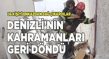 Kahraman arama-kurtarma ekipleri deprem bölgesinden döndü