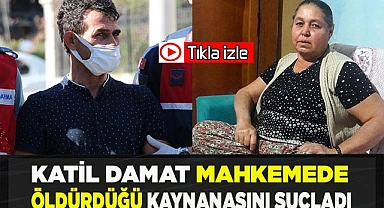 Katil damat mahkemede öldürdüğü kaynanasını suçladı