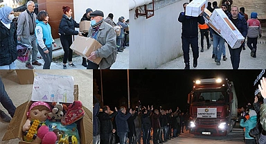 Sarayköy’den 4 tır yardım Hatay’a gönderildi