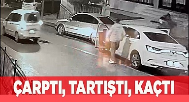 Tartıştı, kazayı görmezden gelerek çekip gitti