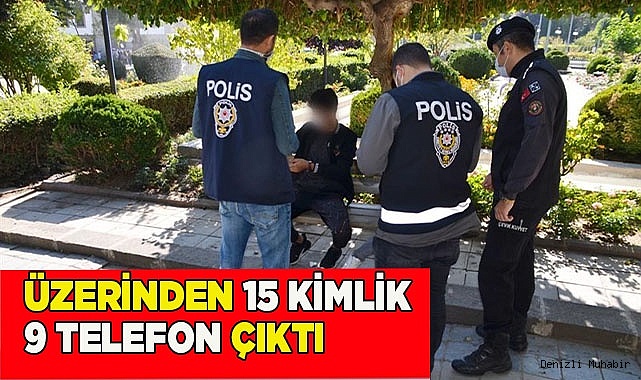 Üzerinden çok sayıda kimlik ve telefon çıktı