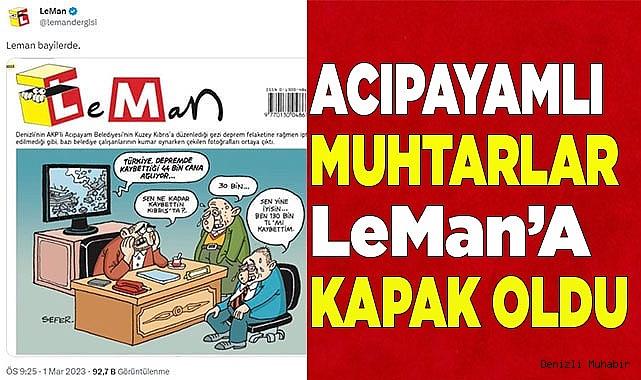 Acıpayamlı muhtarlar LeMan’a kapak oldu