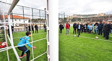Başkan Zolan çocuklarla futbol oynadı