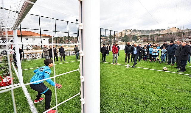 Başkan Zolan çocuklarla futbol oynadı