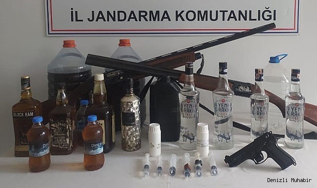 Belediye çalışanları kaçak içki operasyonunda yakalandı