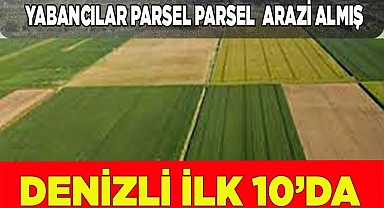 Denizli arazi satışında ilk 10 'da
