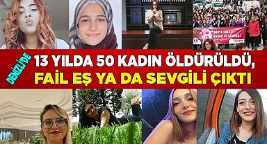 Denizli'de 13 yılda 50 kadın katledildi, fail eş ya da sevgilisi çıktı