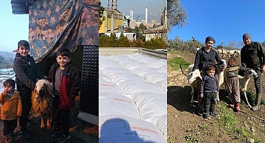 Depremden etkilenen üreticilere, Denizli'den yardım eli uzandı