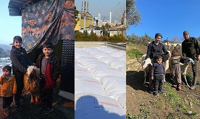 Depremden etkilenen üreticilere, Denizli'den yardım eli uzandı