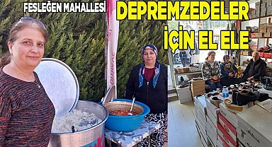 Fesleğen mahallesi, Depremzedeler için el ele
