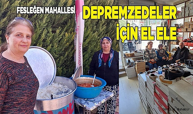 Fesleğen mahallesi, Depremzedeler için el ele
