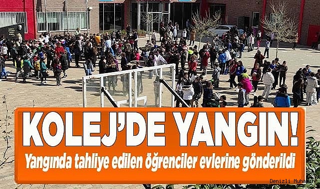 Kolejde çıkan yangında tahliye edilen öğrenciler evlerine gönderildi