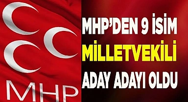 MHP’den 9 isim milletvekili aday adayı oldu