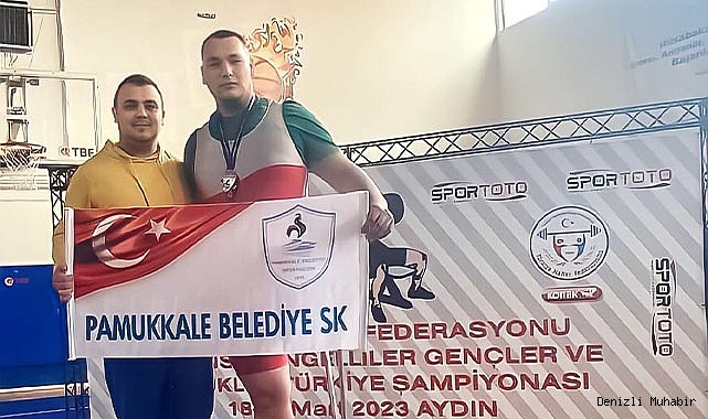 PAMUKKALELİ HALTERCİ TÜRKİYE ŞAMPİYONU