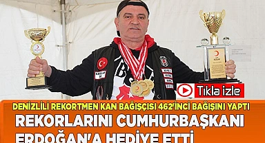 Rekortmen kan bağışçısı 462'inci bağışını Aydın’da yaptı