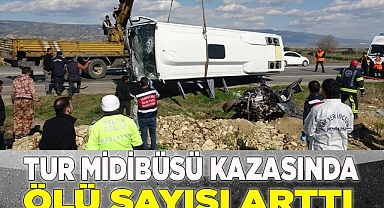 Tur midibüsü kazasında ölü sayısı 2’ye yükseldi