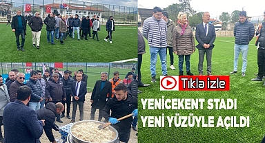 YENİCEKENT STADI YENİ YÜZÜYLE HİZMETTE