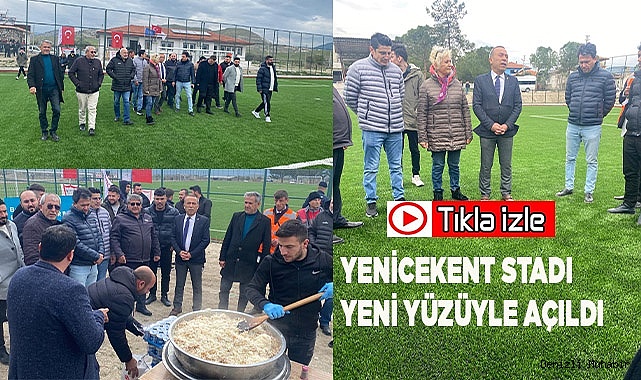 YENİCEKENT STADI YENİ YÜZÜYLE HİZMETTE