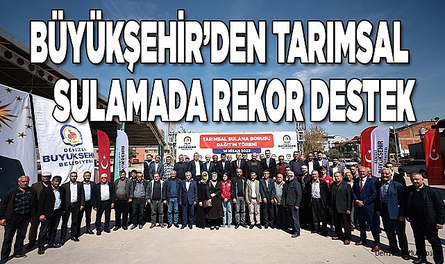 2014’den bugüne 290.000 metre tarımsal sulama borusu verildi