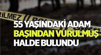 55 yaşındaki adam başından vurulmuş halde bulundu