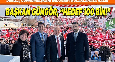 BAŞKAN GÜNGÖR, “HEDEF 100 BİN!”