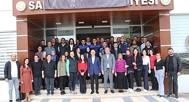 Başkan Özbaş, ekip arkadaşlarıyla bayramlaştı