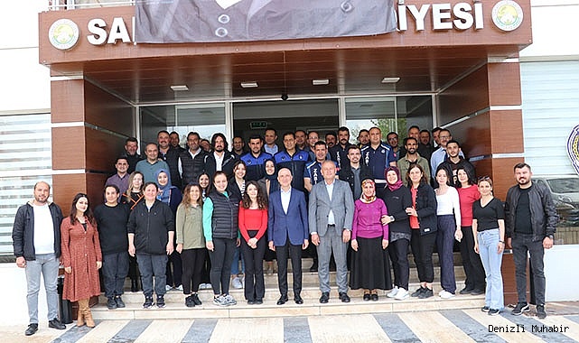 Başkan Özbaş, ekip arkadaşlarıyla bayramlaştı