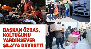 Başkan Özbaş, koltuğunu minik yardımsever Şıla’ya devretti