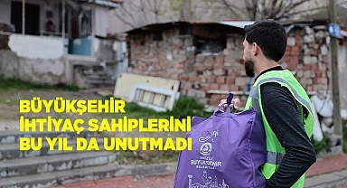 Büyükşehir ihtiyaç sahiplerini bu yıl da unutmadı