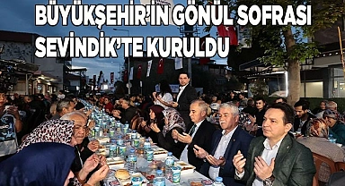 Büyükşehir’in gönül sofrası Sevindik’te kuruldu