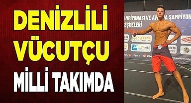 Çardaklı vücut geliştirme sporcusu milli formayı kaptı