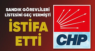 CHP'de İstifa