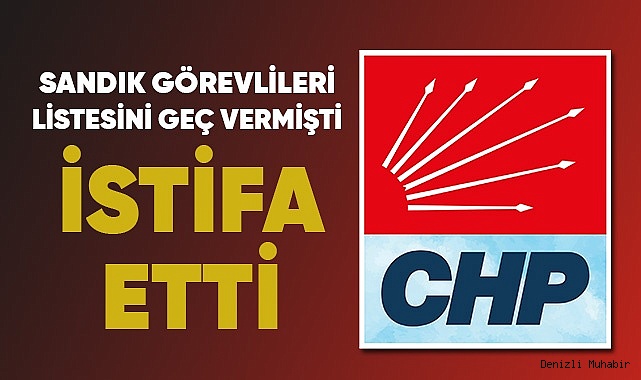 CHP'de İstifa