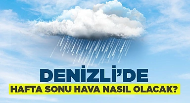 Denizli'de hafta sonu hava durumu nasıl olacak?