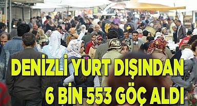 Denizli yurt dışından 6 bin 553 göç aldı