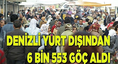 Denizli yurt dışından 6 bin 553 göç aldı