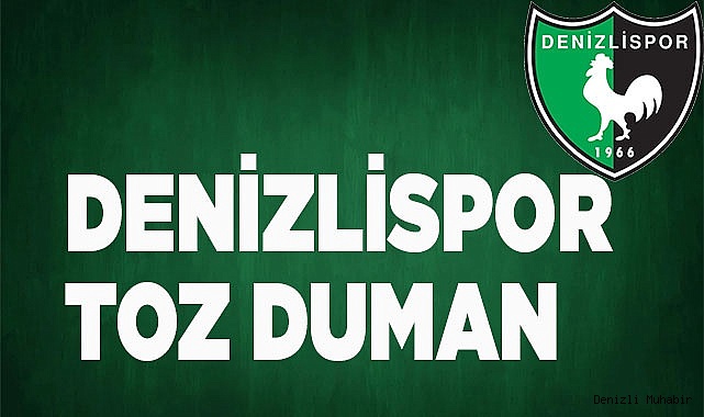 Denizlispor, biraz kül, biraz duman