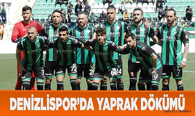 Denizlispor’da yaprak dökümü