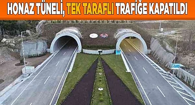 Honaz Tüneli’nde bir güzergah trafiğe kapatıldı