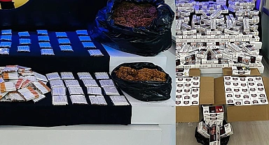 Kaçakçılık operasyonunda çok sayıda malzeme ele geçirildi