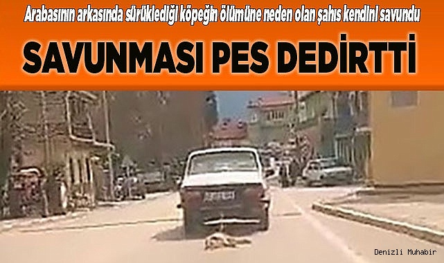 Köpeği araca bağlayıp sürükleyerek öldüren şahsın savunmasına tepki